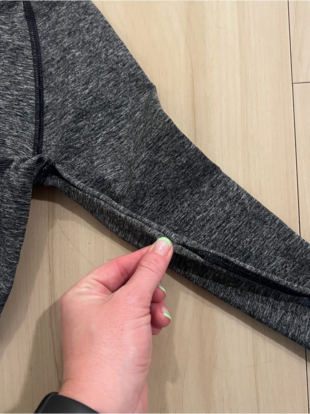 Gymshark Charcoal Heather Seamless Crop Top & Leggings - Picture 3 of 5